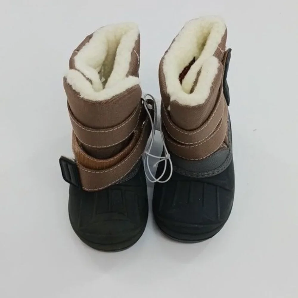 Cat & Jack Winter Boots Kids Shoes Tan Lev Boys Size 5